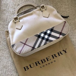 Burberry Small Satin Beige Bag